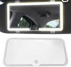 Espejo Con Luz Led Para Auto 2 Espejo Con Luz Led Para Carro